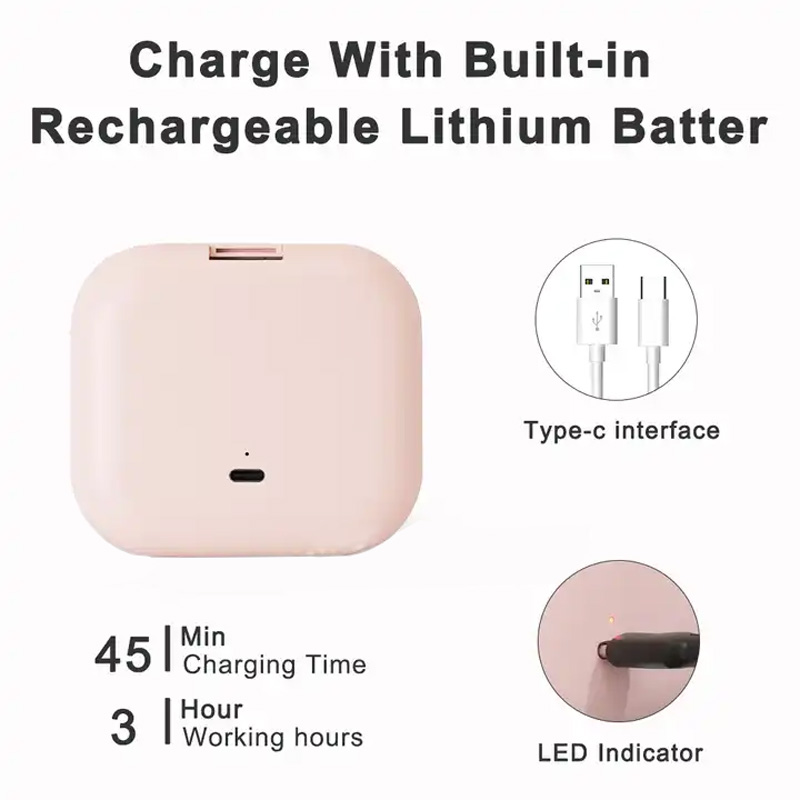 Compact Small Mini Gift Vanity Table Folding Led Lights Portable Hand Held Pocket Makeup Mirror 2X magnifying. 