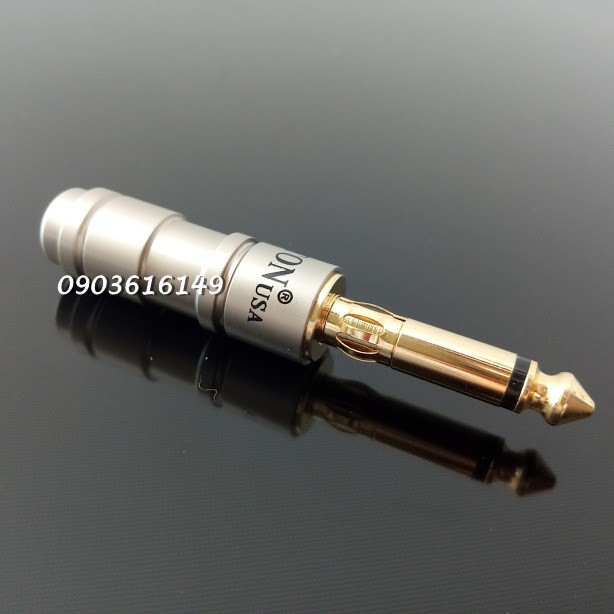 Đầu hàn Jack 6ly | 6.5mm Liton thẳng xám