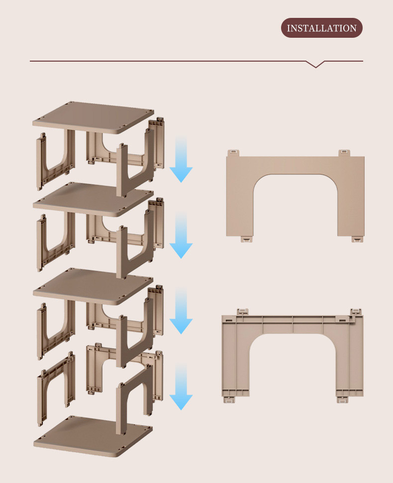 XINLANYASHE shoe box storage drawer Clothes storage drawers, shoe boxes, boxes, plastic boxes, storage boxes, storage cabinets, plastic boxes, storage boxes, storage cabinets Household Laminated Shoe Box multi-tiered bookshelf Dessert storage cabinet chil