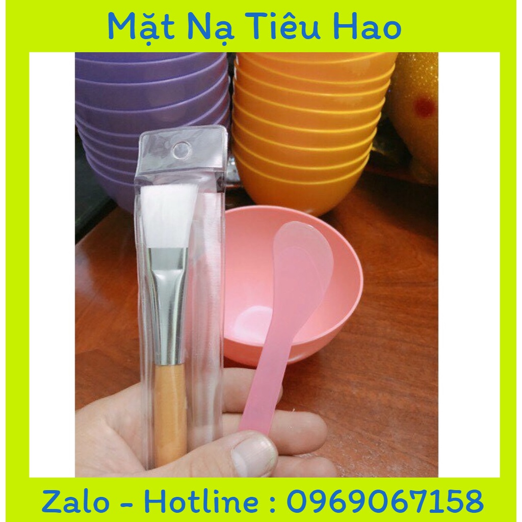 Combo bát, chổi, thìa đắp mặt dẻo siêu rẻ