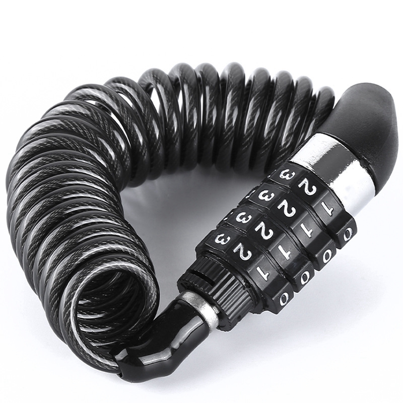 Bicycle Lock Security Code 4 Digits Lock Anti-Theft Combination Code Security Bicycle Bicycle Accessories (2Pcs)