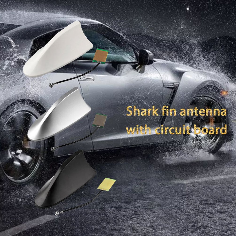 Universal Car Shark Antenna Auto Exterior Roof Shark Fin Antenna Signal Protective Aerial Car Styling.