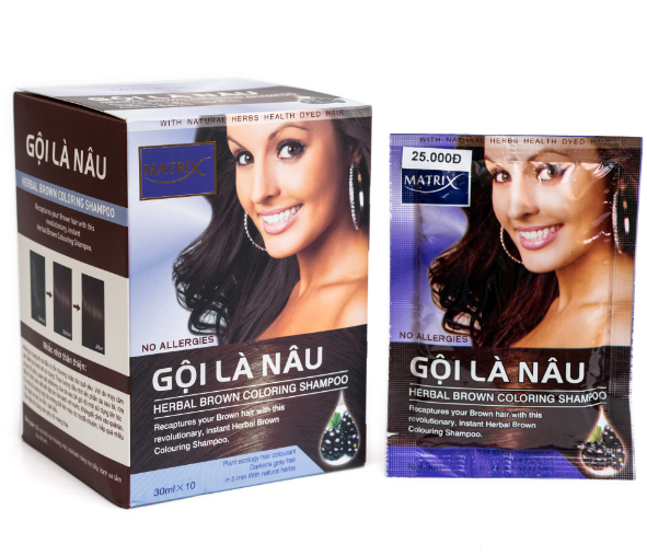 Dầu Gội Nhuộm Tóc Gội Là Nâu Matrix