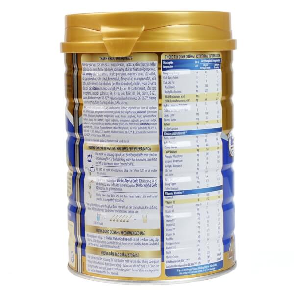 [HCM]SỮA BỘT VINAMILK ALPHA GOLD SỐ 4 850G