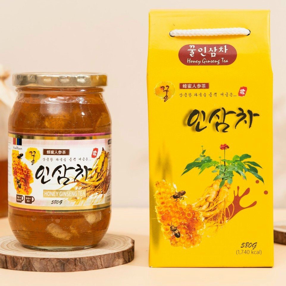 Mật ong Sâm Có Túi Đựng - Mật ong Sâm Hàn Quốc MasilRaon 580gram thumbnail