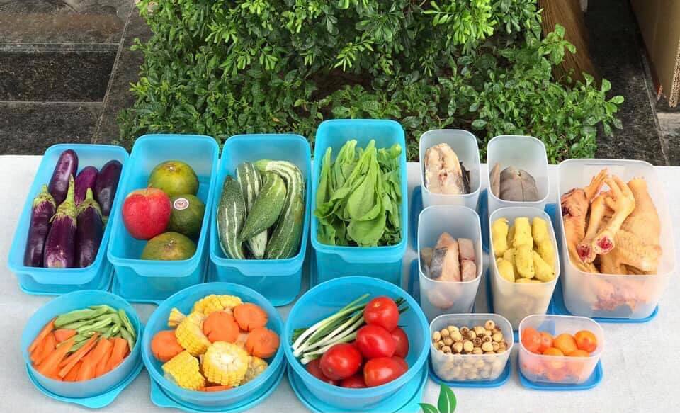 Tupperware💕Freeship💕Bộ đôi Trữ Mát & Trữ Đông Ocean Set 15, mới 2022