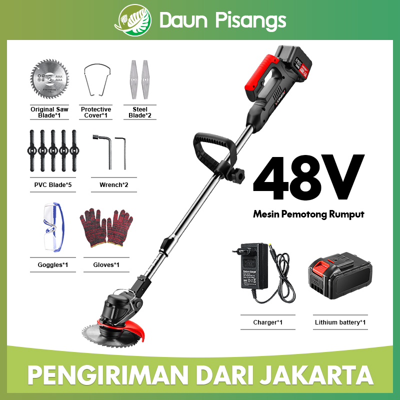 Mesin Potong Rumput Elektrik V Mesin Pemotong Rumput Batrai Alat Pemotong Rumput