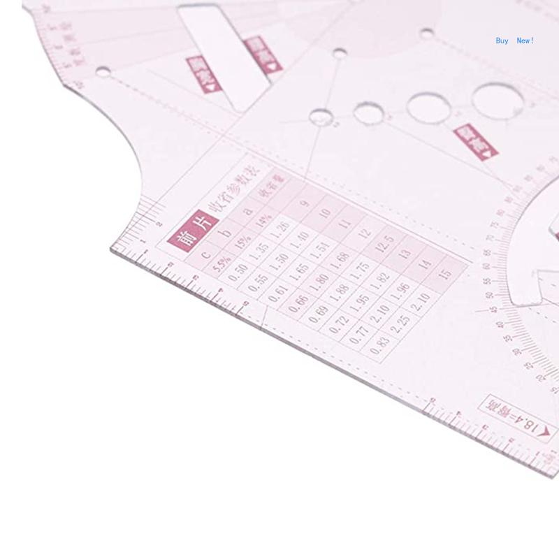 Paper Doll Ruler 3-Piece Set for Doll Ruler Tailor Garment Cloth Sewing Design Ruler ...