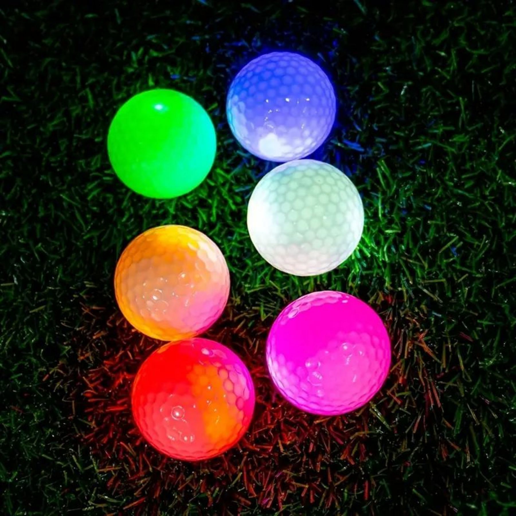 Phát sáng trong bóng tối Bóng chơi golf ánh sáng lên dẫn bóng chơi golf đêm Golf Bộ quà tặng cho nam giới trẻ em phụ nữ