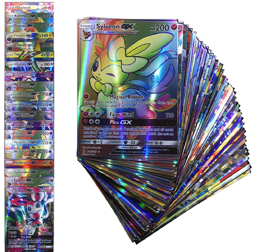 25pcs Shining GX VMax & Battle Deck Cards for Kids Complete Pokemon Trading Card Set. 