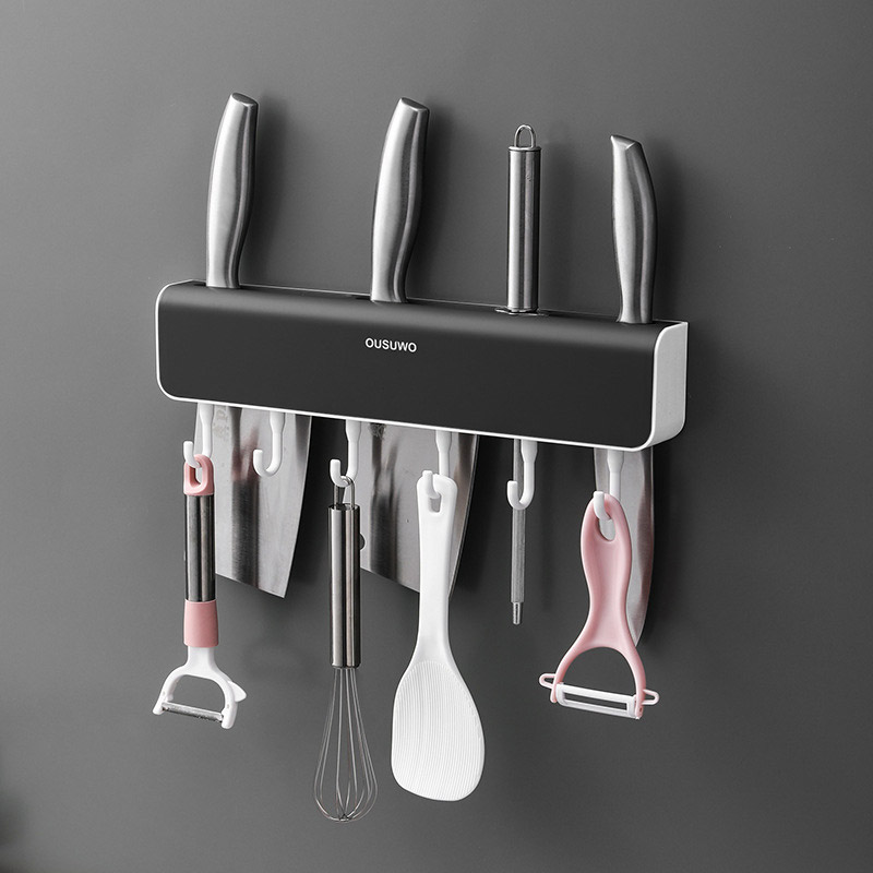 Knife holder, wall-mounted kitchen supplies, knife holder, knife non-punching, simple,integrated shelf, multi-functional kitchen knife storage rack
