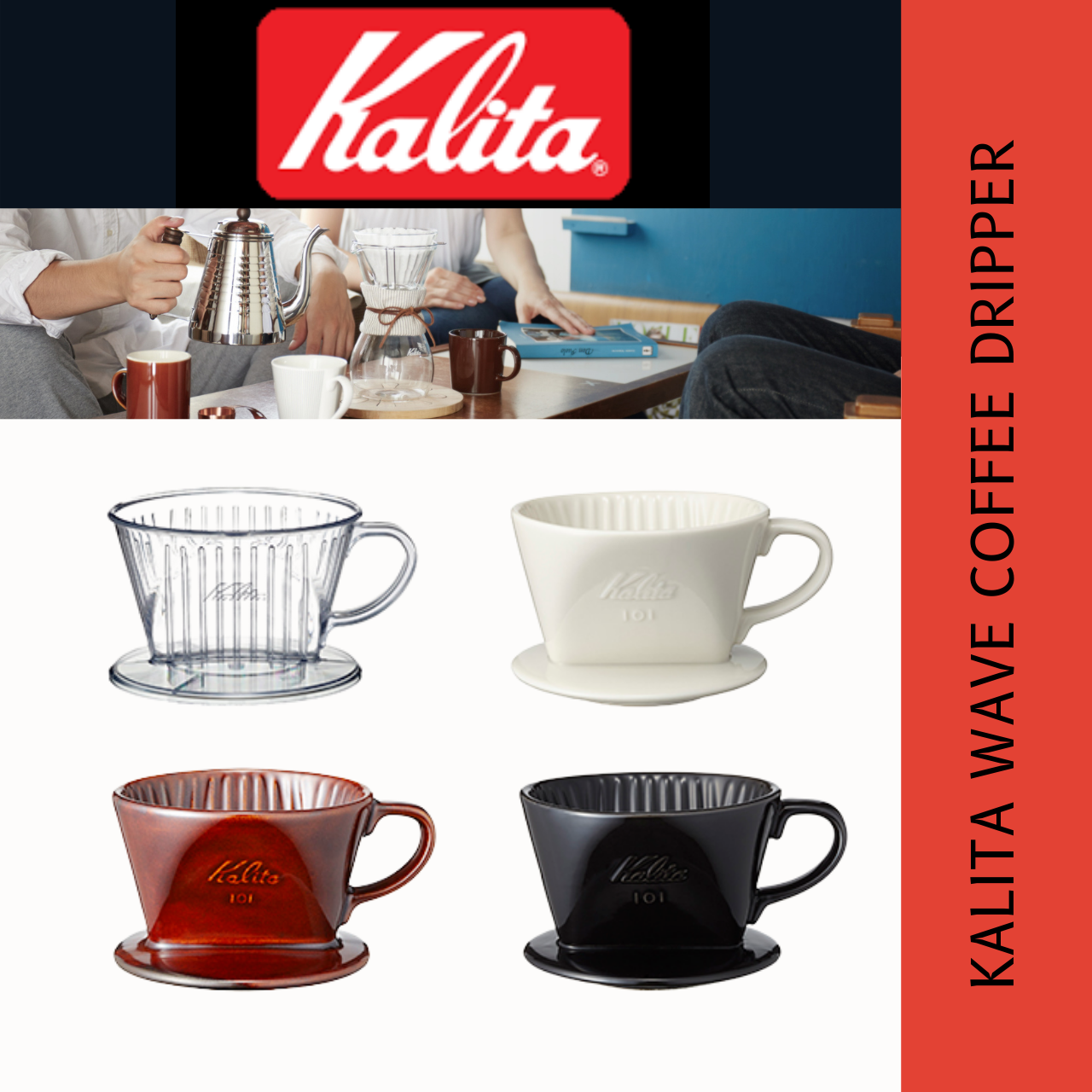 Kalita Wave Coffee Dripper Ceramic Plastic 101/102 | Lazada