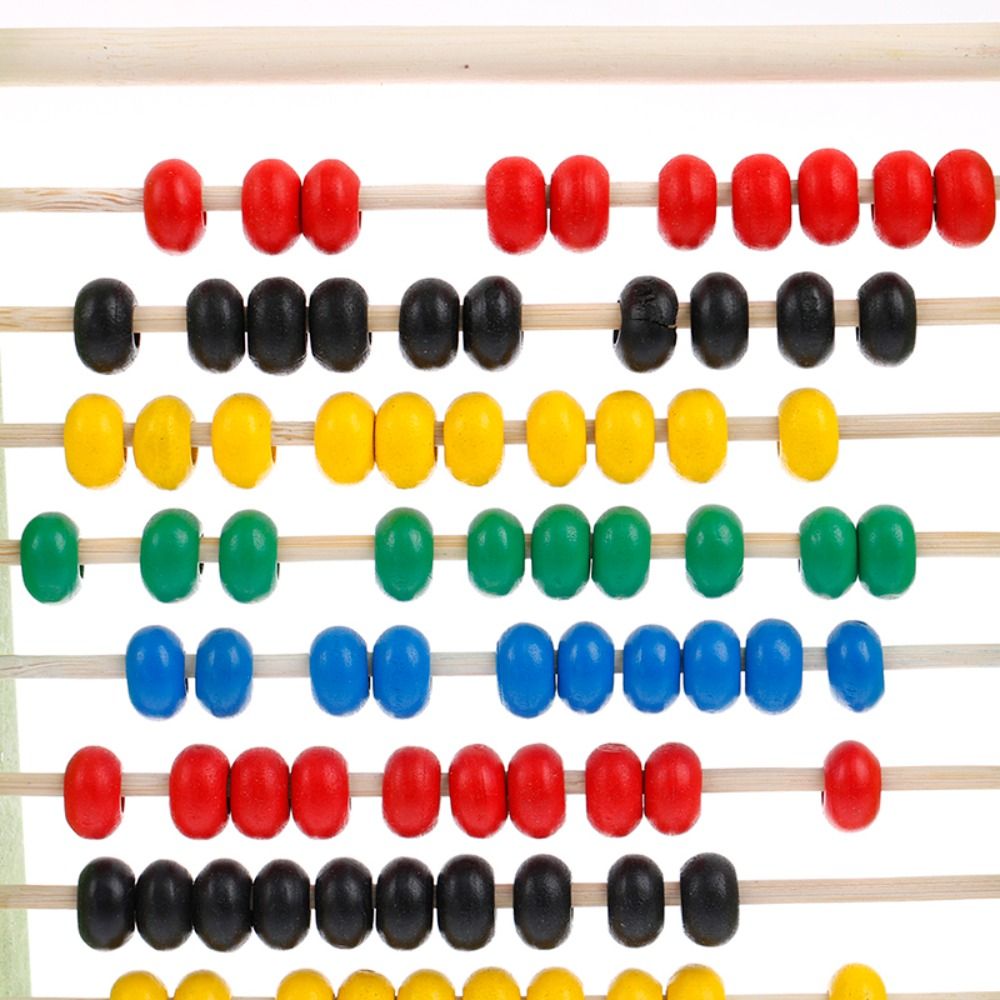 AFGYJT Wooden Wooden Abacus Colorful Beads Intelligence Development Math Teaching Tool Calculation Bead Counting Children Toys 3-6 Year Olds Toys