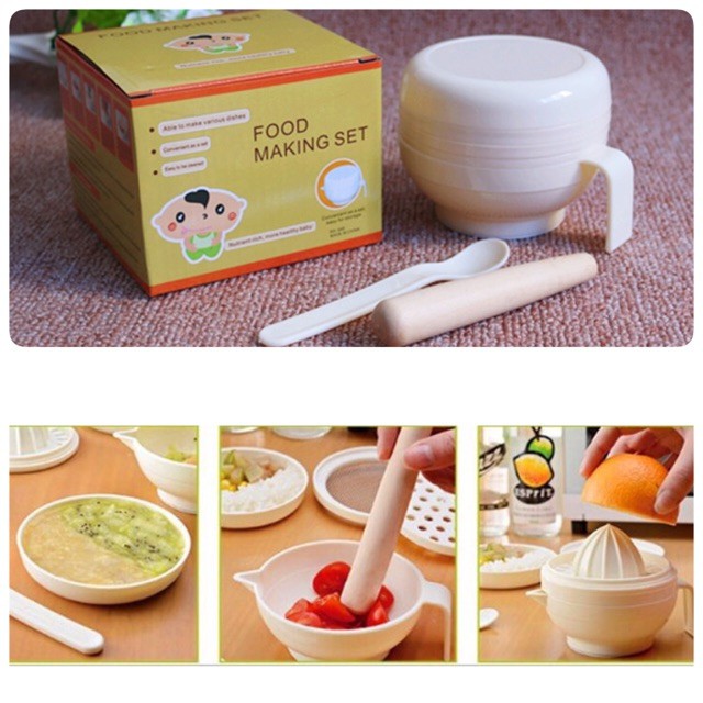 Bộ chế biến đồ ăn dặm cho bé