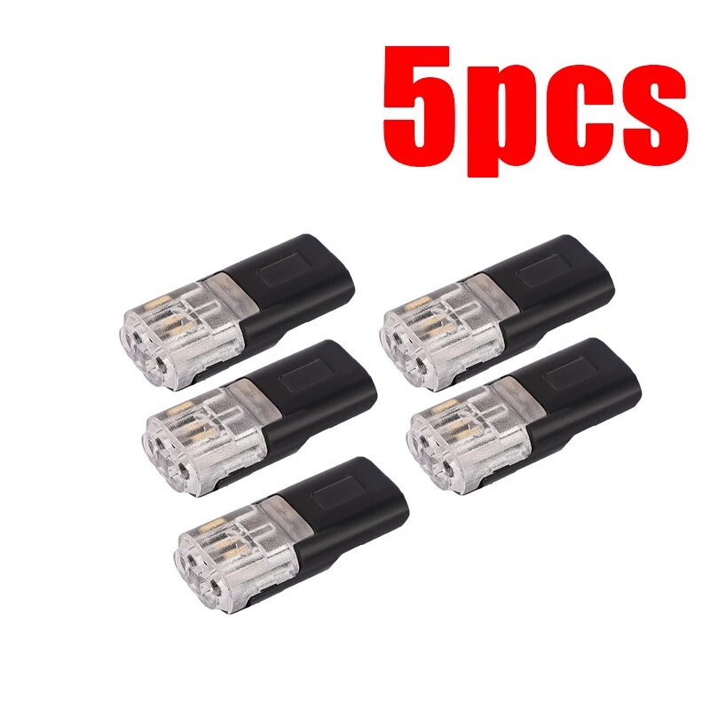 2 Pin Way Plug Wire Cable Snap Connectors Waterproof Electric Wire Double-Wire Plug-In Connector with Locking Buckle