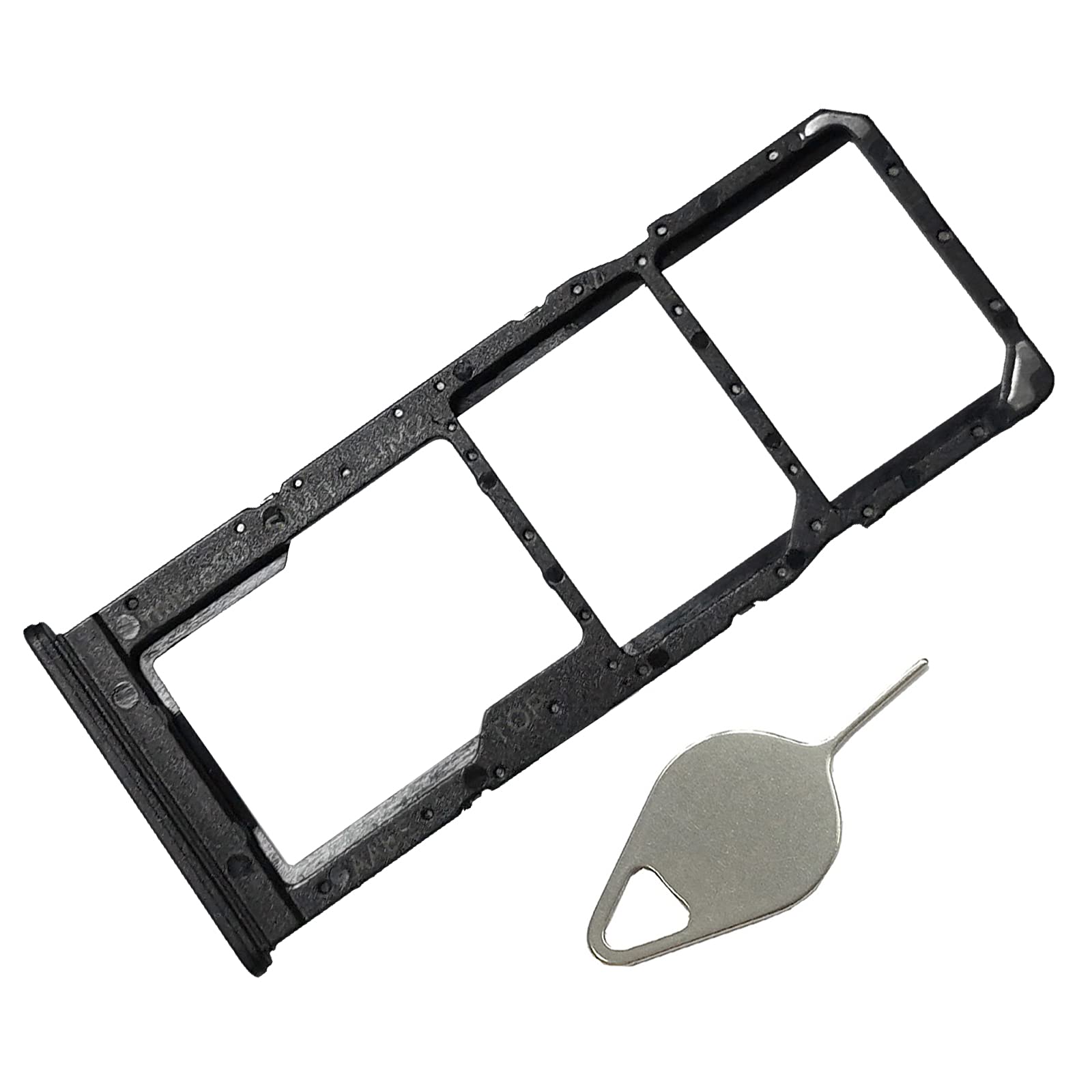 Samsung Galaxy A12 SIM Tray Sim Jacket Sim Slot Sim Door For Samsung Galaxy A12  _ Black