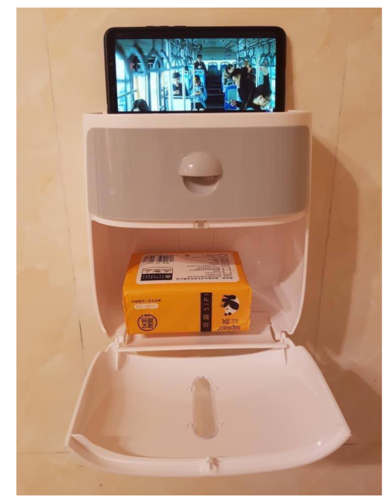 Hộp đựng giấy vệ sinh Ecoco kèm miếng dán cực chắc