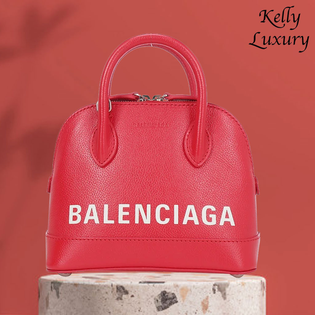 balenciaga ville xxs red