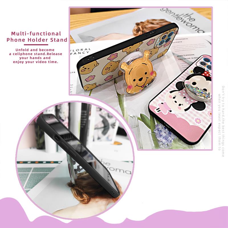 TPU quicksand Phone Case For MOTO Edge S/G100 protective Rotatable stand phone lens protection cute Fashion Design. 