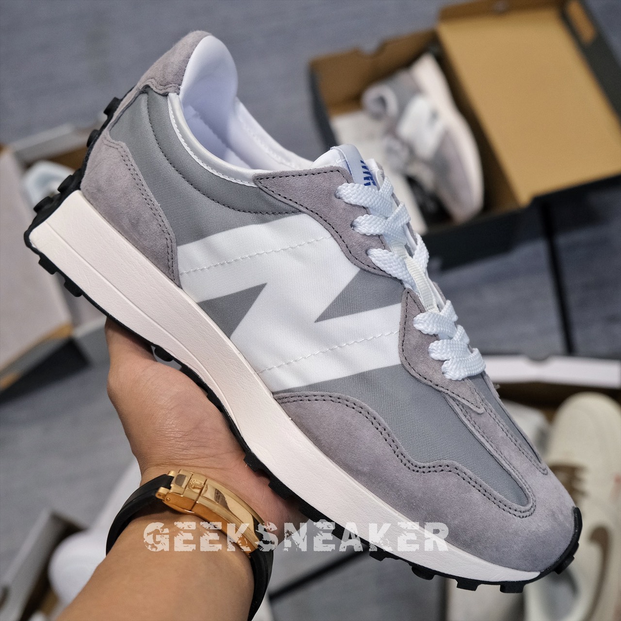 [GeekSneaker] Giày NB - New Balance 327 Grey