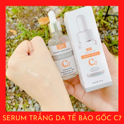 Serum dưỡng trắng da VitaminC Tế bào gốc C7 xóa thâm nám hiệu quả