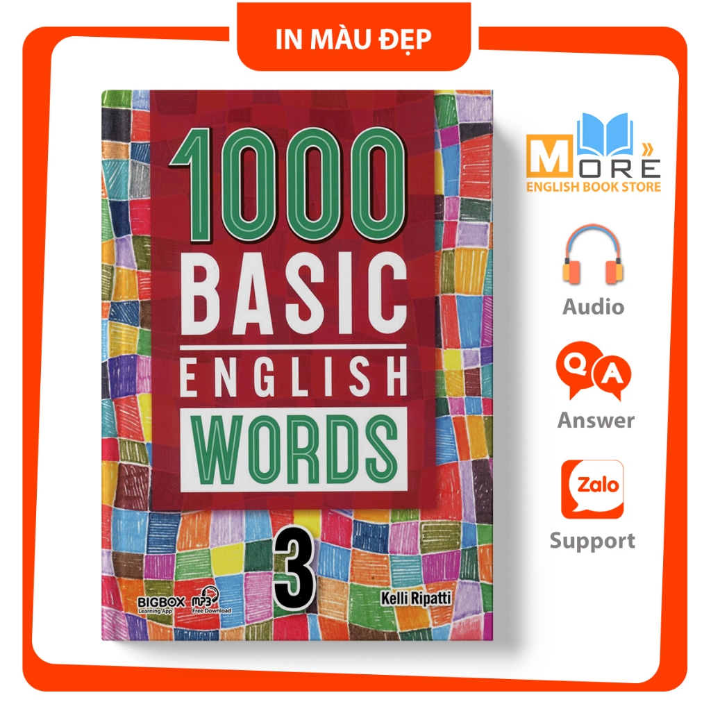 [RẺ] 1000 Basic English words bản mới nhất + MP3 files