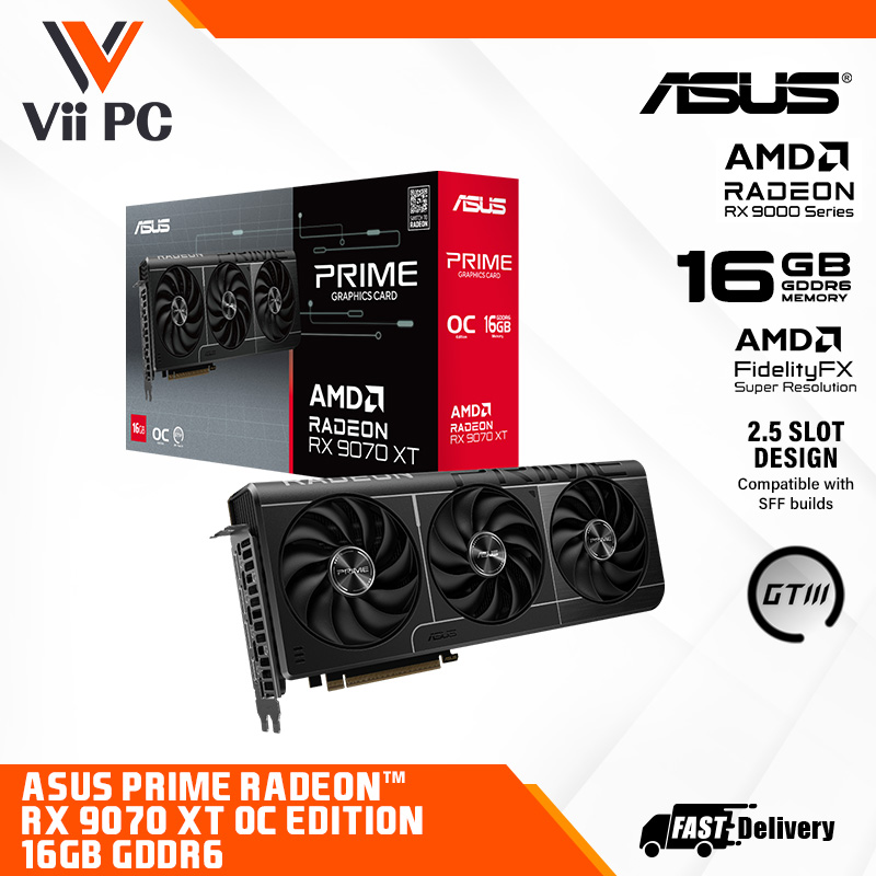 ASUS Prime Radeon™ RX 9070 XT / 9070XT / OC Edition 16GB GDDR6