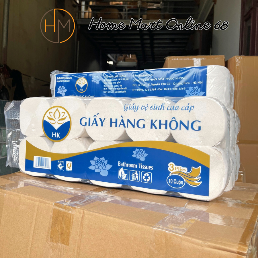 Bịch 10 cuộn giấy vệ sinh không lõi