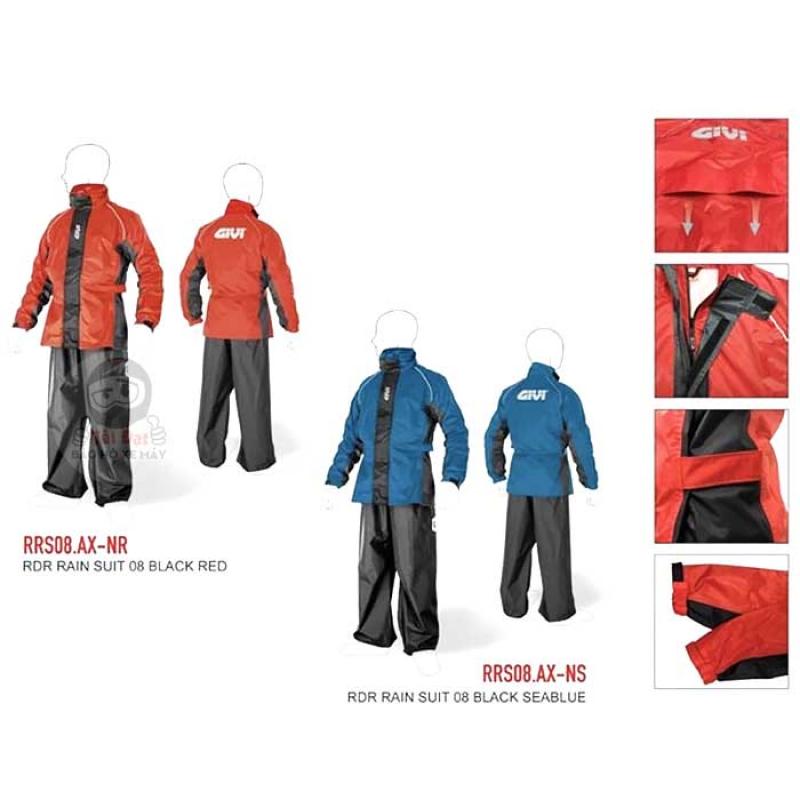[GIVI chính hãng] Áo mưa bộ Givi RRS08 cao cấp