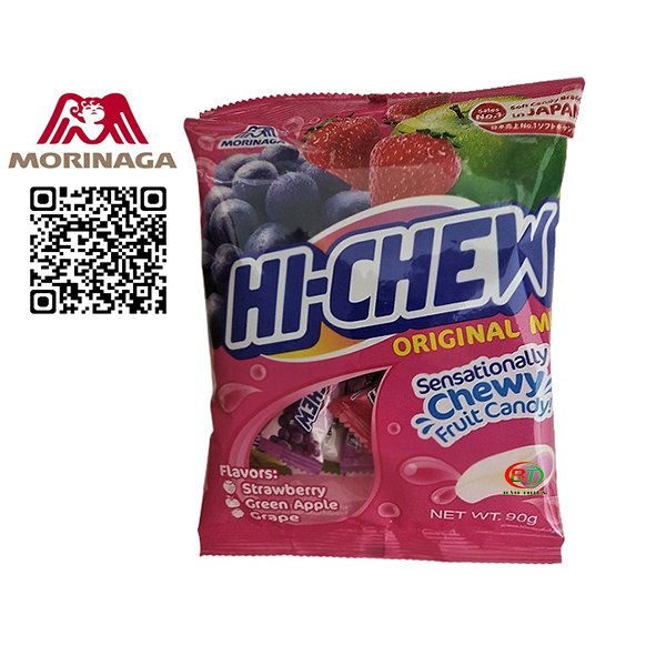 Kẹo mềm trái cây Morinaga (nhiều vị) Nhật Bản 90g