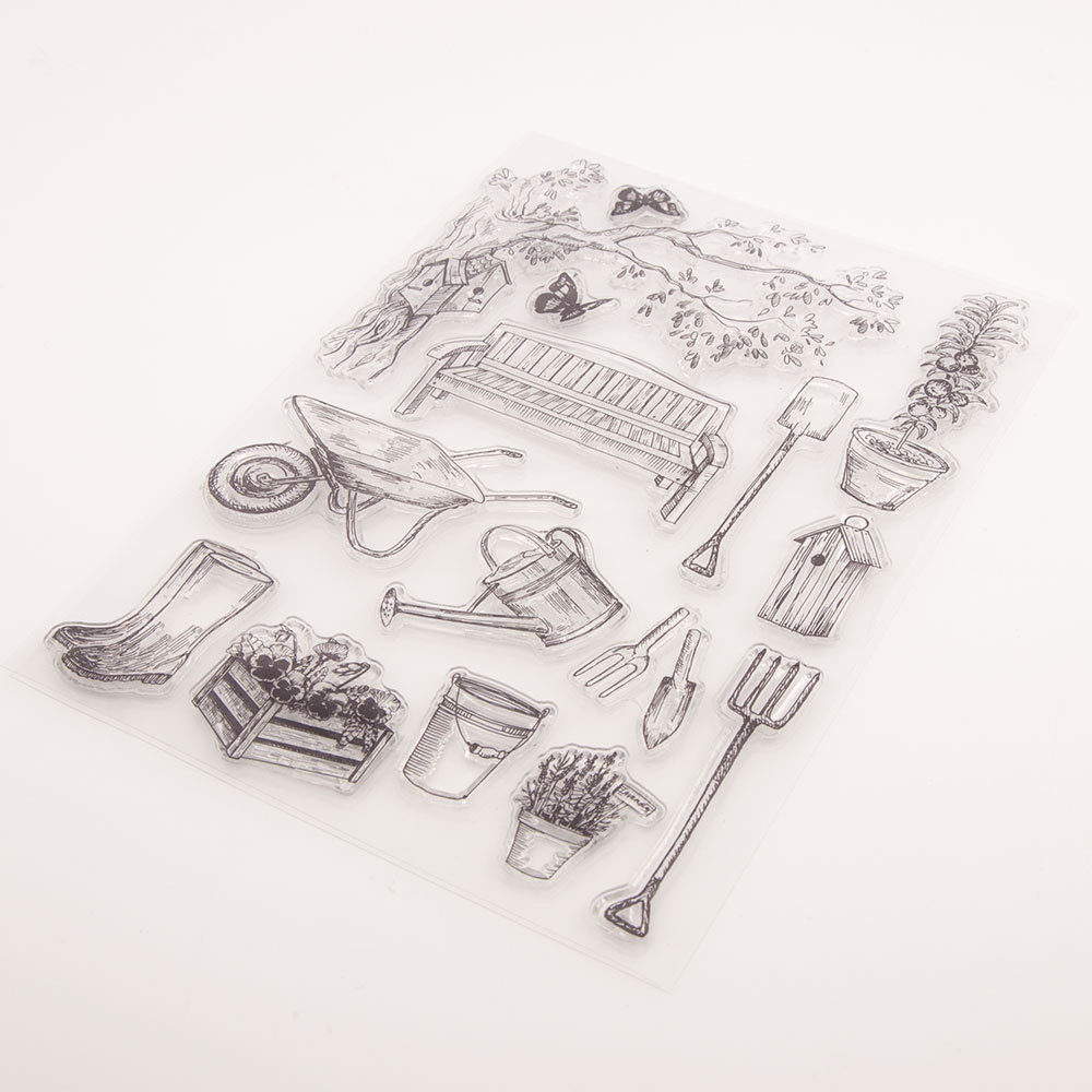 【InnovateWorld】Farm Tools Transparent Clear Silicone Stamp for Seal DIY ...