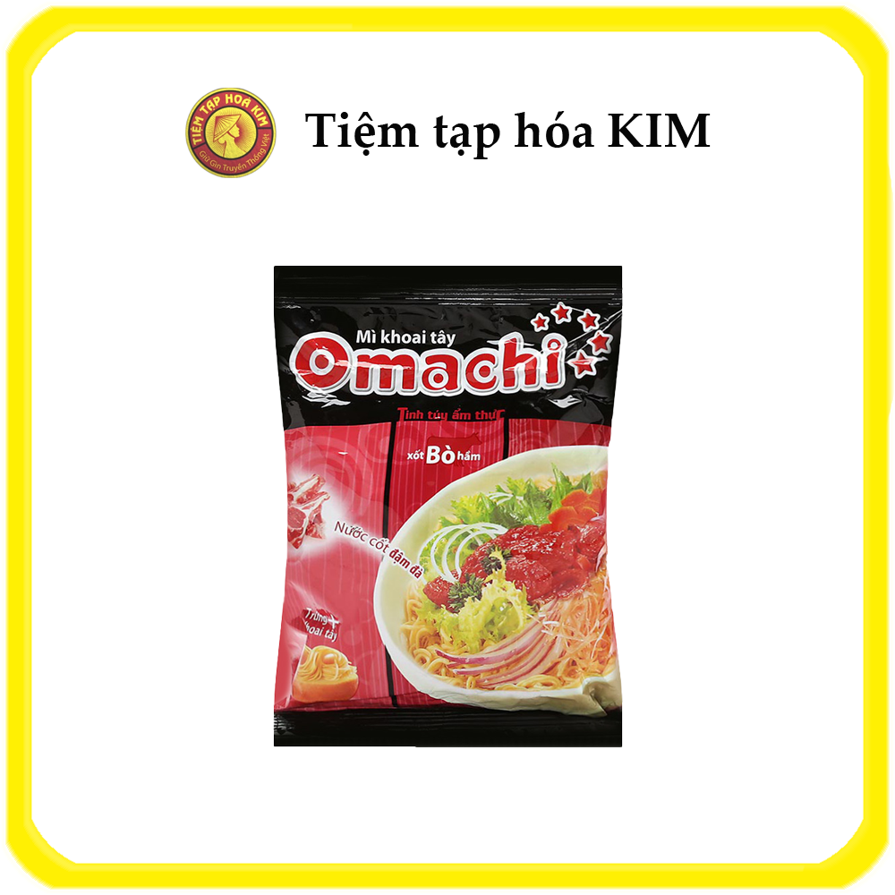 Mì ăn liền Omachi gói 80g (đủ vị)