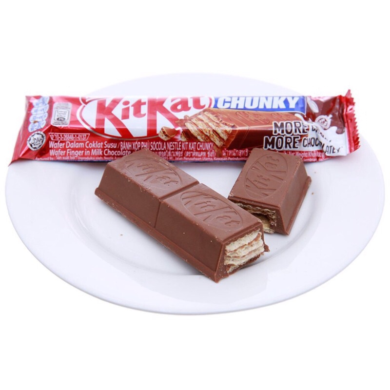 Bánh Xốp Phủ Socola Kitkat Nestle 102g (6 Thanh)