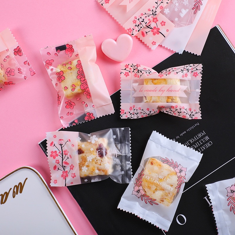 200 túi đựng kẹo nougat kt 4x9,5cm (nhiều mẫu)