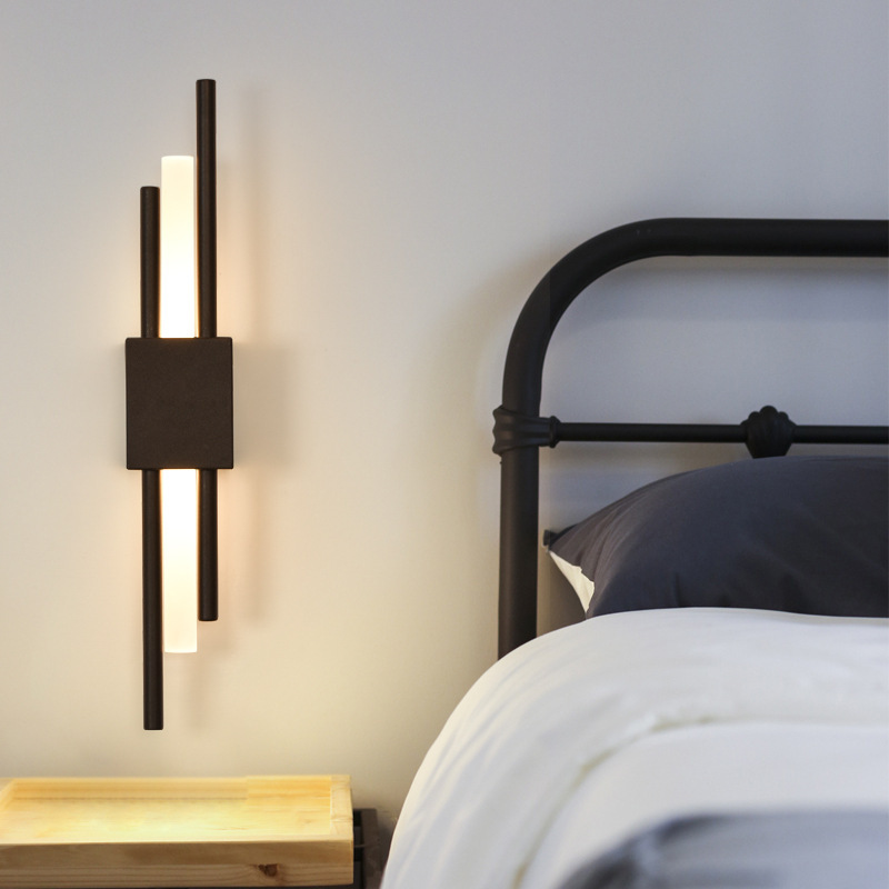 Modern minimalist bedroom, study, bedside wall lamp, creative living room background wall, hotel wall lamp, corridor wall lamp