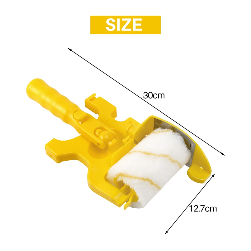 6Pcs Paint Edger Roller Brush Tools Portable Clean-Cut Brush for Home Wall Ceilings