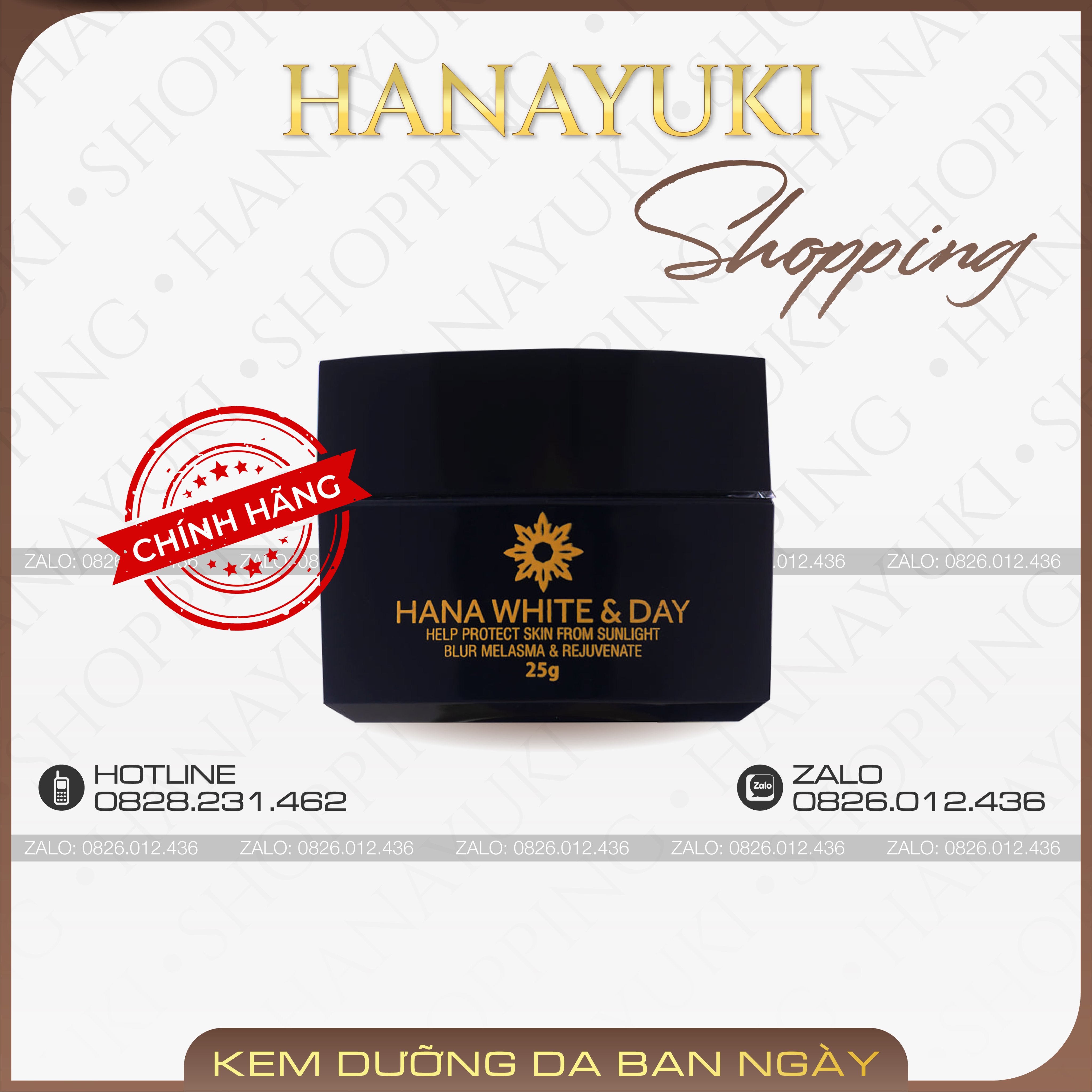 [HCM]Kem Dưỡng Da Ban Ngày Hanayuki