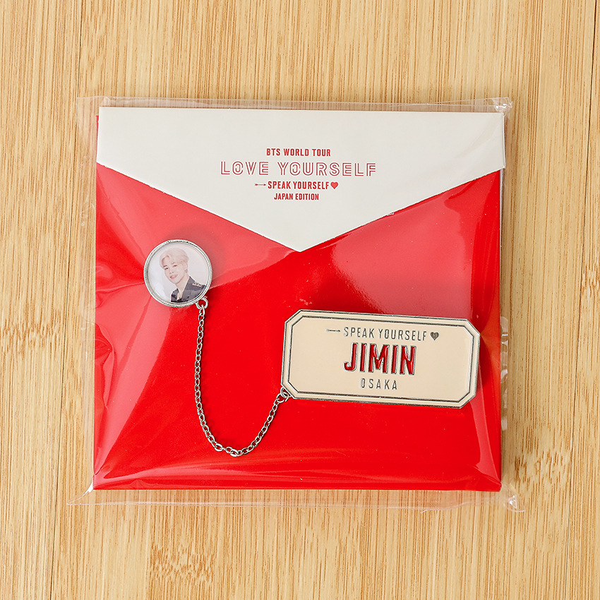 BTS Official Same Japan Field Metal Chain Badge Peripheral student gifts