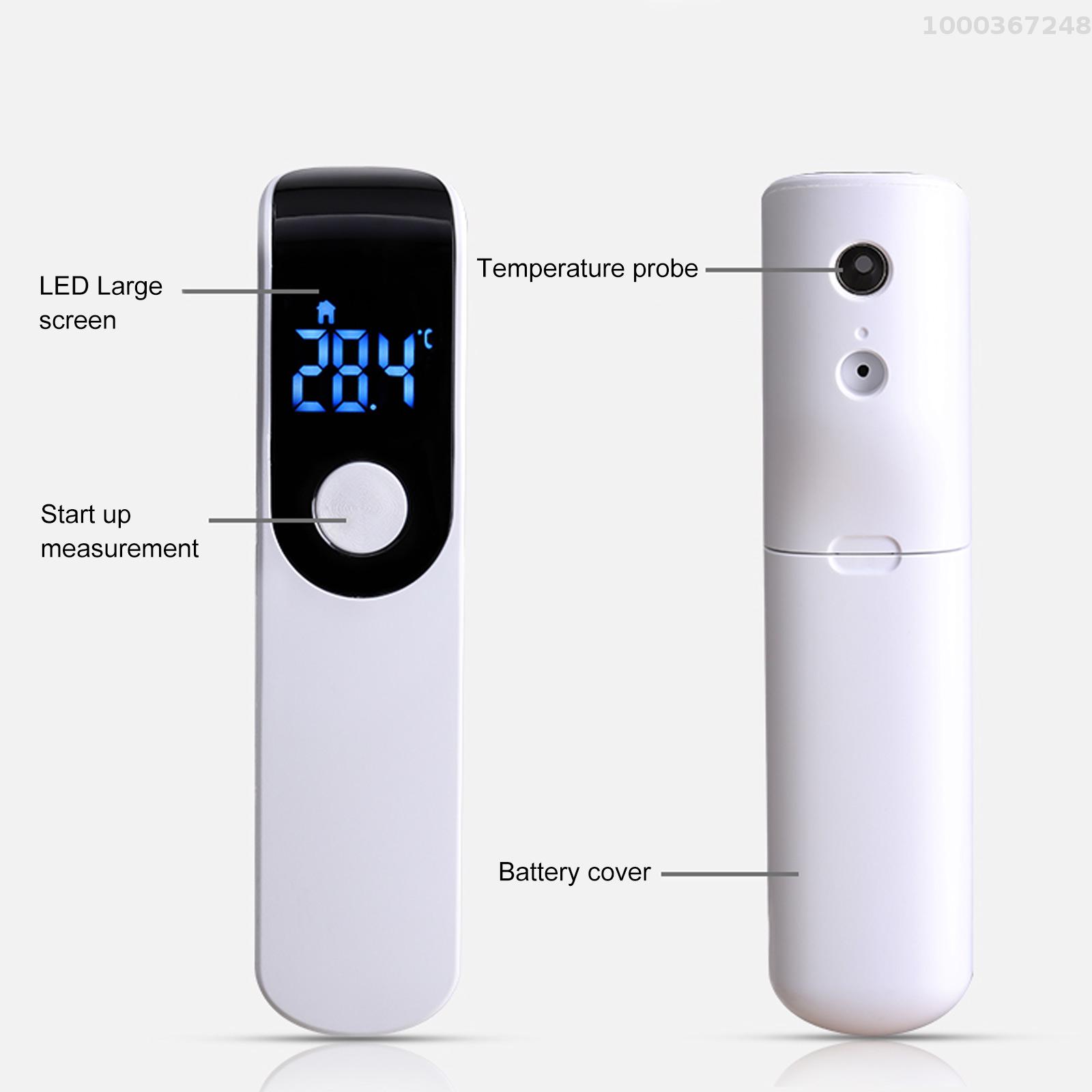 Keykits IR-FM01 Non-Contact Thermometer IR Infrared Sensor Handheld Forehead Body Object Temperature Thermometer Temperature Measurement LED Digital Display °C/°F Unit Fever Alarm Portable for Baby Kids Adults