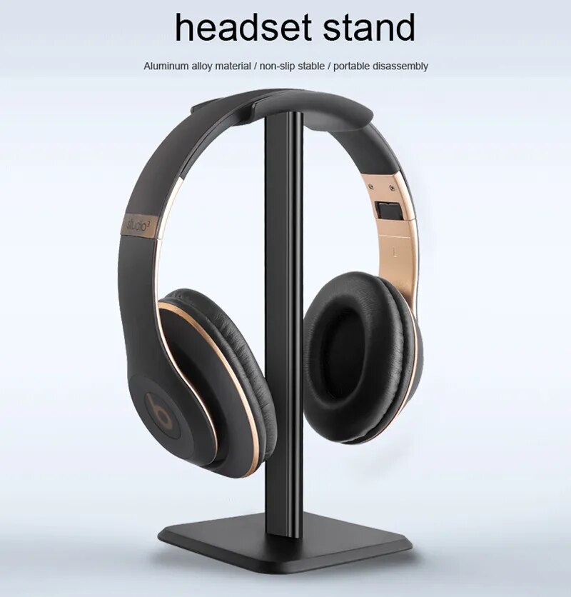 Zeallion Universal Headphone Stand Aluminuim Headset Holder Aluminum Supporting Flexible Headrest Fashion Headphone Hanger