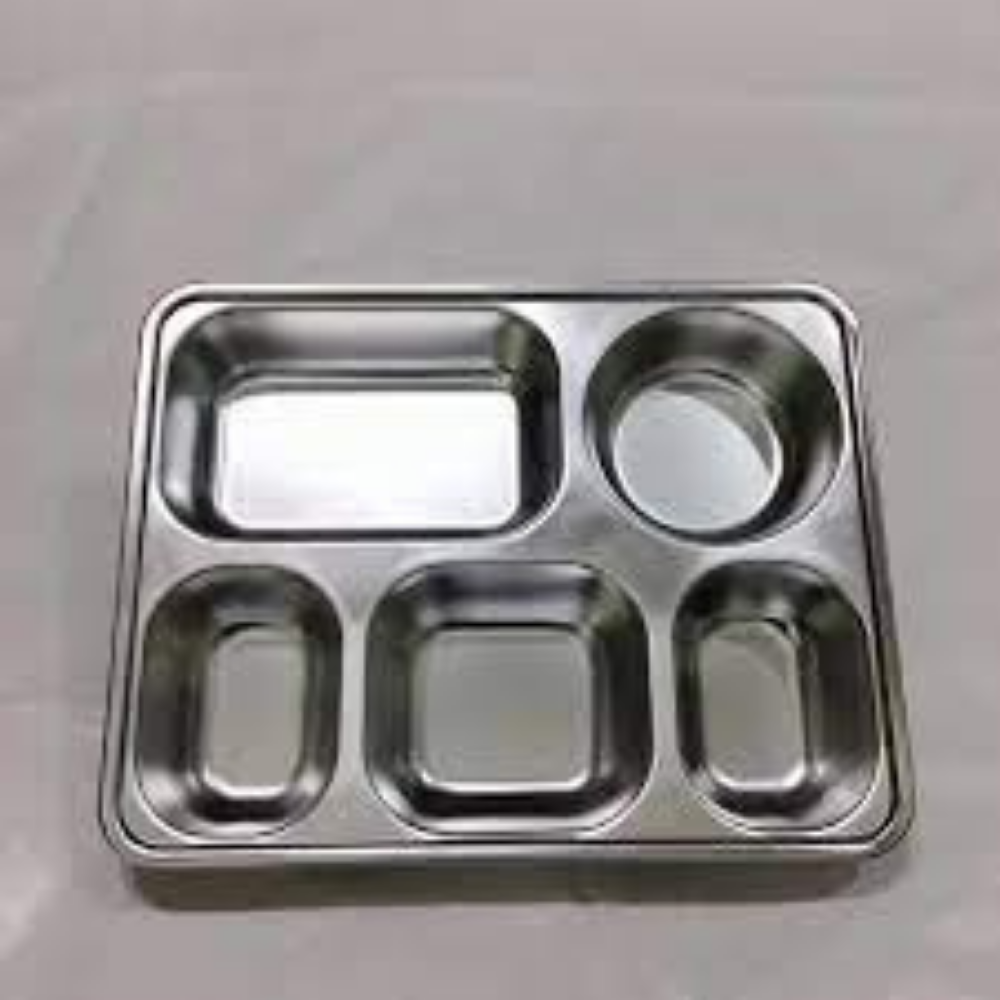 [KÈM THÌA MUỖNG BÁT] HỘP ĐỰNG CƠM GIỮ NHIỆT KHAY ĐỰNG CƠM 5 NGĂN INOX 304 CÓ NẮP GIỮ NHIỆT CHỐNG TRÀN TIỆN LỢI