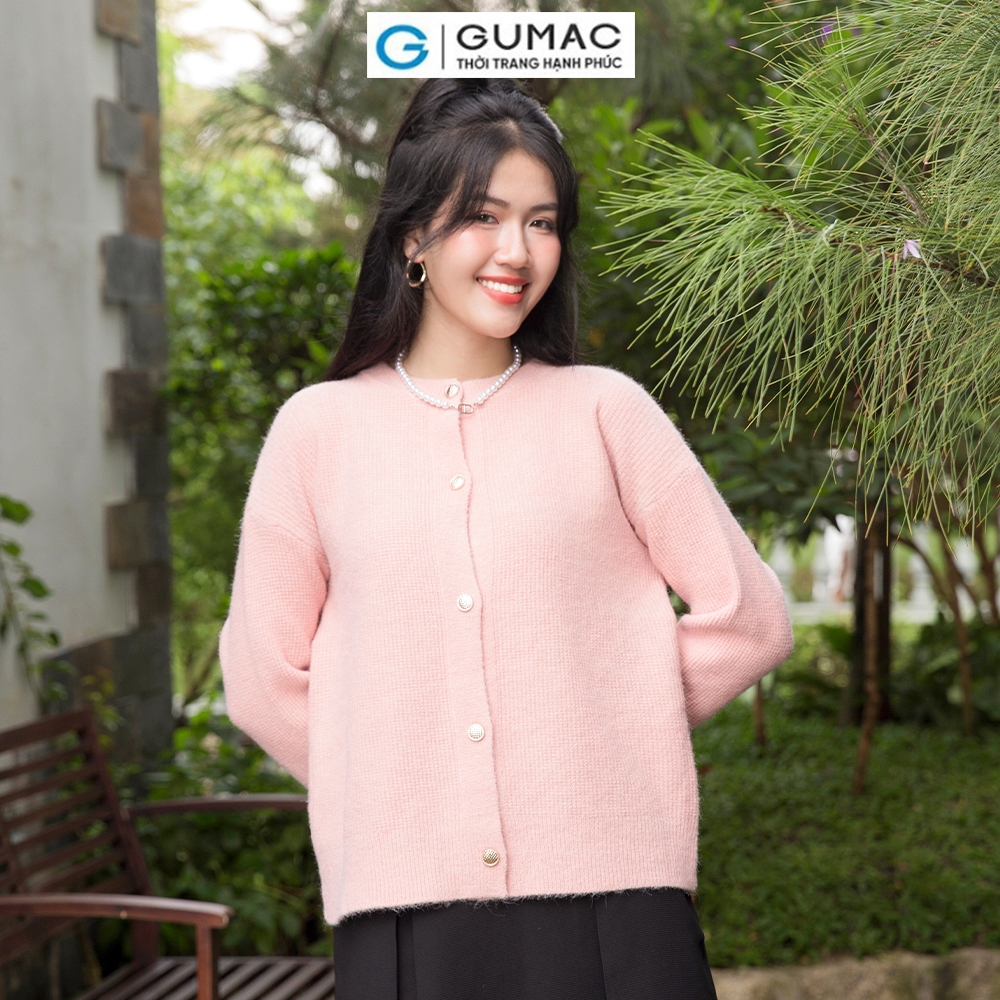 [10.10 - 12.10 |Voucher 8-15%] Áo khoác len cổ tròn AD11048 thời trang GUMAC