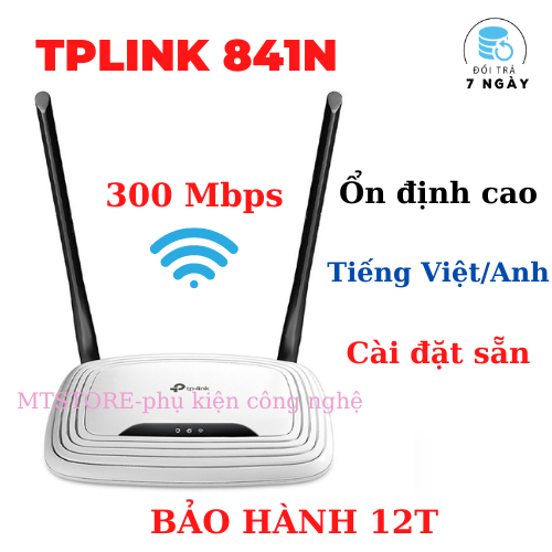 Bộ Phát Wifi TPlink, Modem Wifi TPLink 842N 2 râu LIKE NEW 95% chuẩn tốc độ 300 Mbps phát sóng khỏe, Cục phát wifi, Bộ kích sóng wifi – BH 6 Tháng