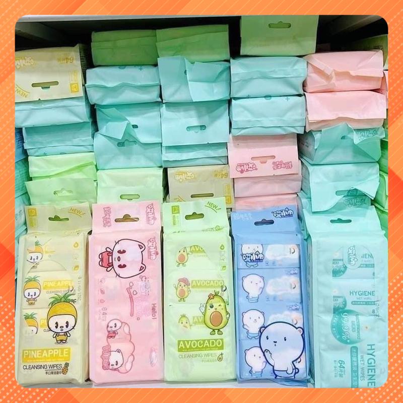 Khăn giấy ướt mini bịch 8 gói