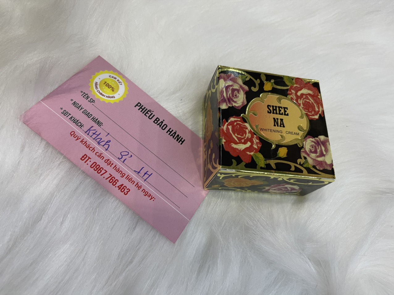 Kem bông Hồng Đen trộn