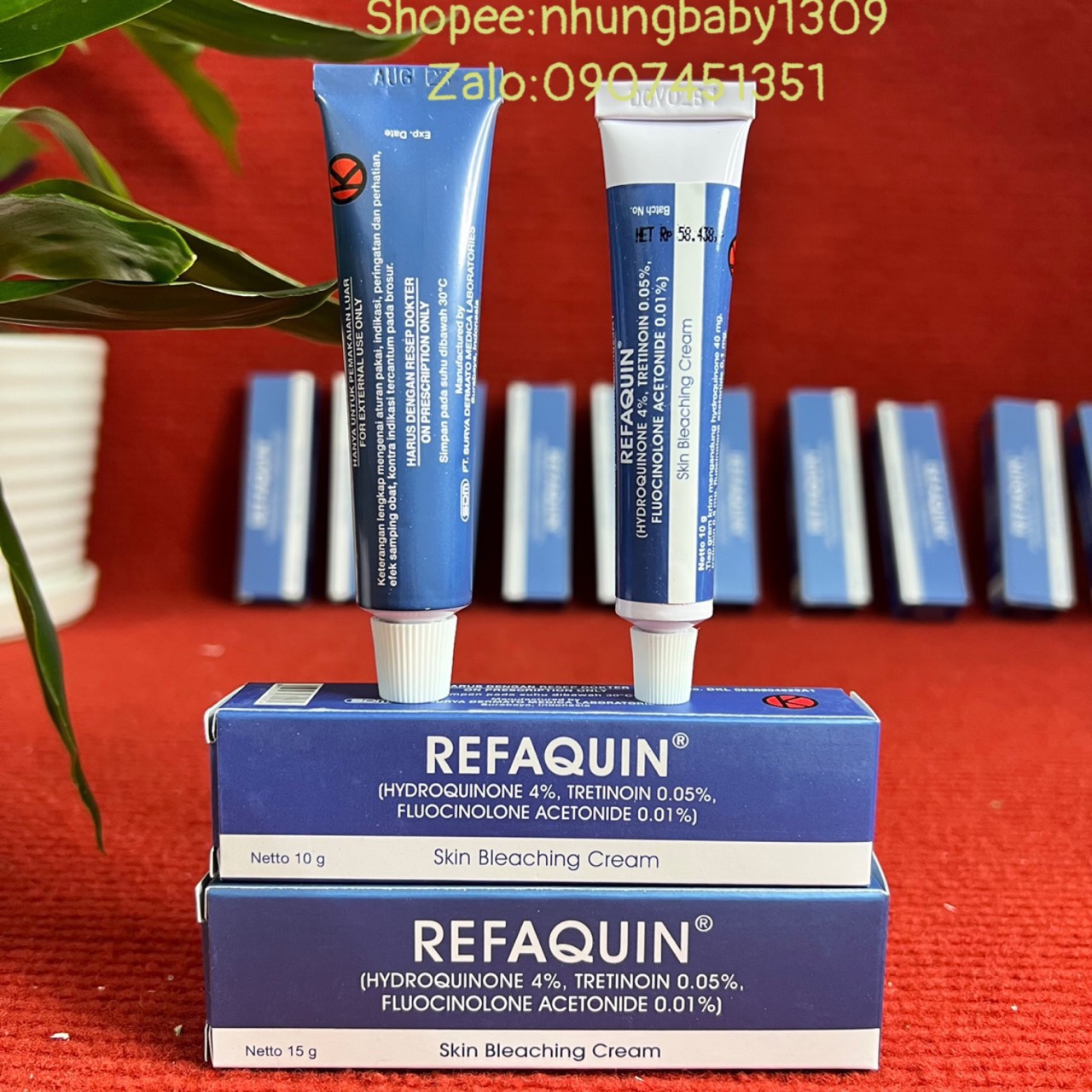 Kem dưỡng Refaquin trắng da giảm nám
