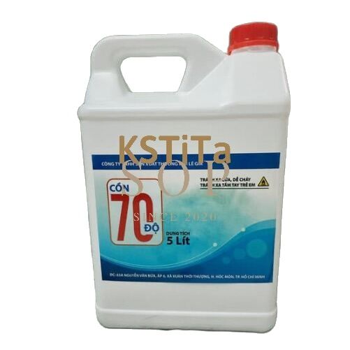 5 lit dung dịch tẩy rửa đồ vật 70 độ CN| 70 độ rửa đồ vật| giá rẻ| tặng kèm vỏ chai xịt siêu tiết kiệm| cồn 70 độ