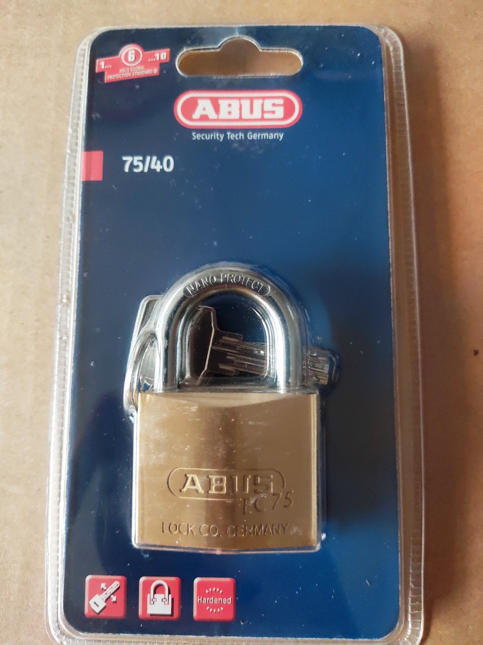 [chính hãng] Khóa ABUS 75/40 chìa vi tính chống trộm