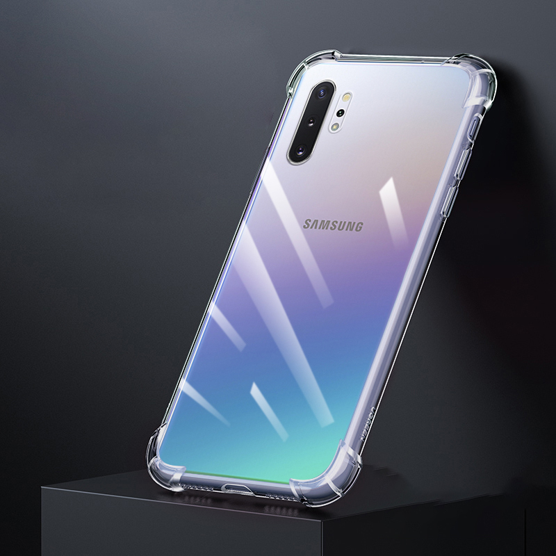 Soft Phone Case for Samsung Galaxy Note10 Note 10 Plus Lite 10Plus 10Lite Pro 5G Clear Silicone Original Back Cover