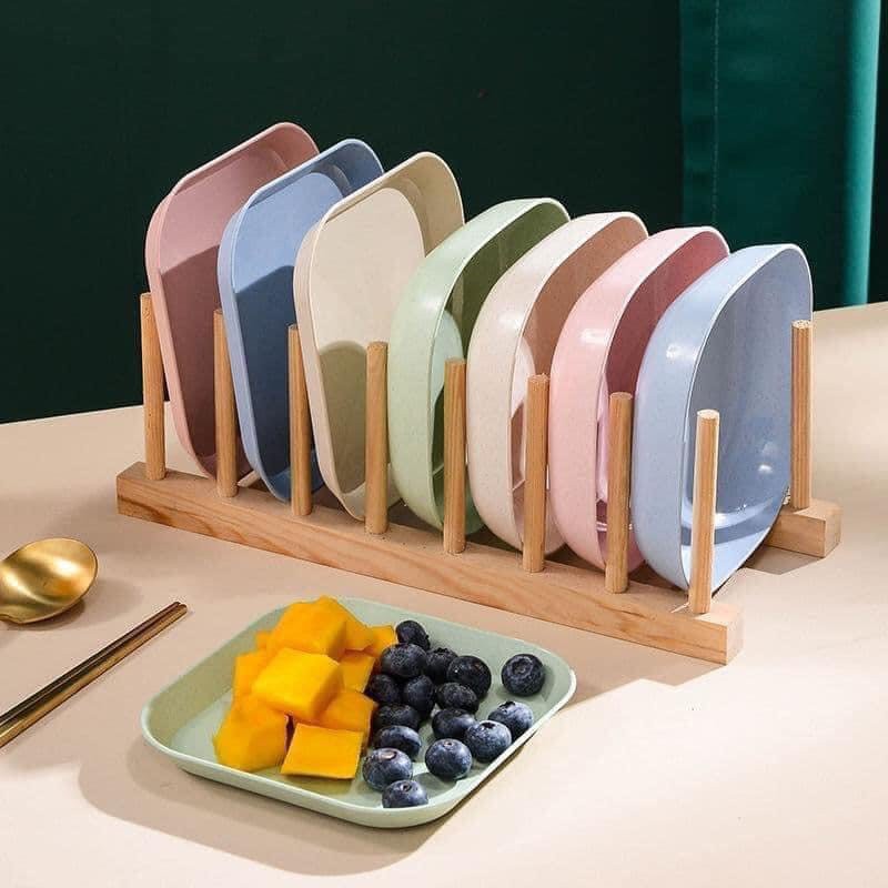 SET 8 CHIẾC ĐĨA LÚA MẠCH MẪU MỚI TONE MÀU PASTEL NGỌT NGÀO /COMBO 8C ĐĨA LÚA MẠCH